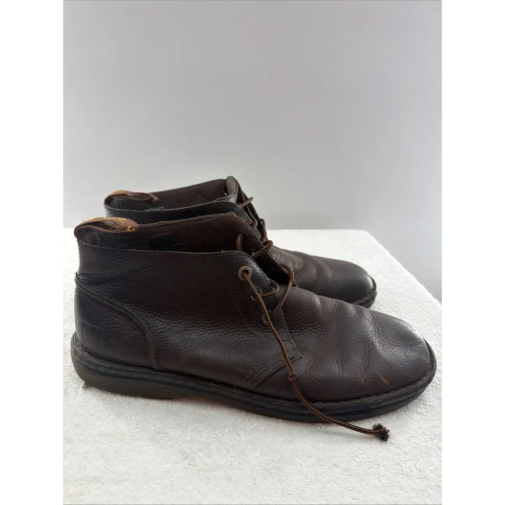 Dr Martens Sussex Black Pebbled Leather Slip Resistant Chukka Boots Sz 12 /EU 46